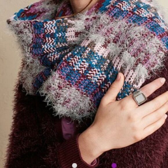 Matilda Jane Clothing | Pink & Blue Erica Infinity Scarf - Picture 2 of 7